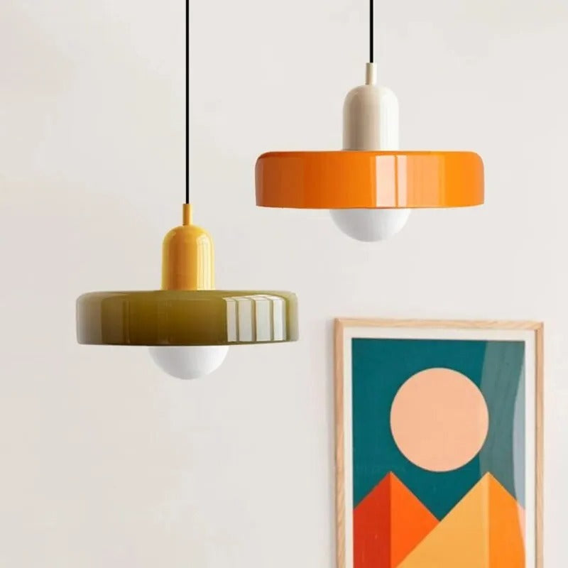 Colorful Glass Hanging Pendant Light