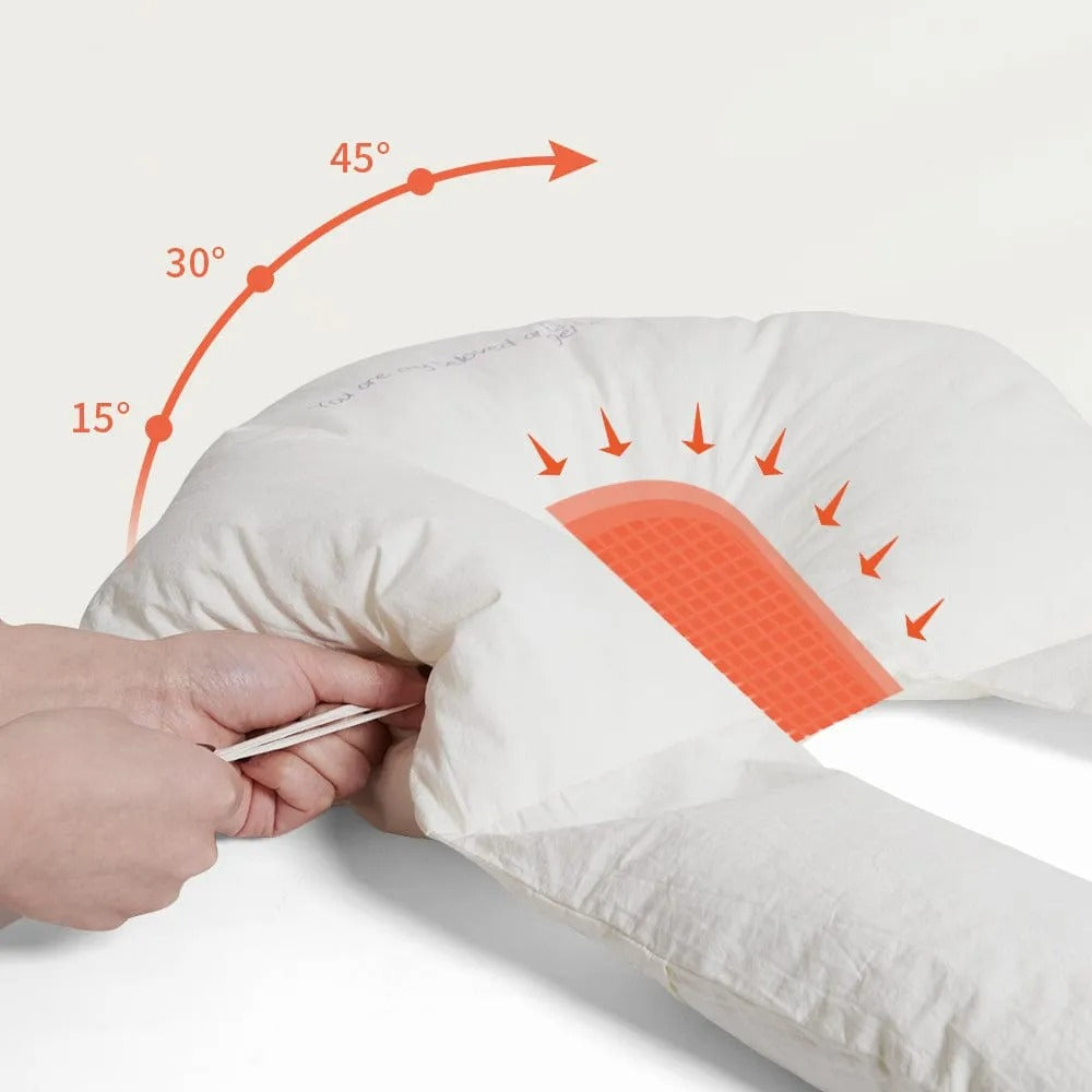 Infant Support Pillow with Recessed Zone