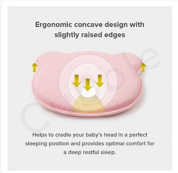 Ergonomic Baby Head Support Pillow
