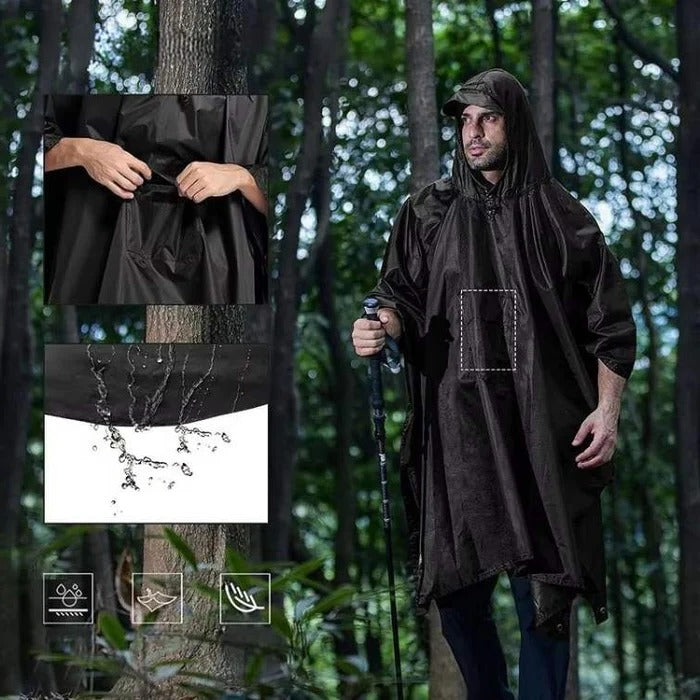 Packable Rain Poncho