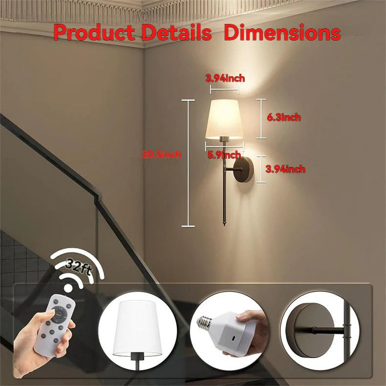 Wireless Rechargeable Wall Lights