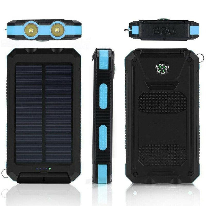 Solar Waterproof Power Bank with LED