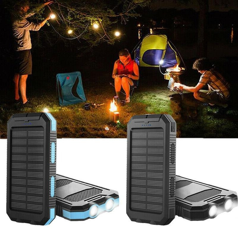 Solar Waterproof Power Bank with LED