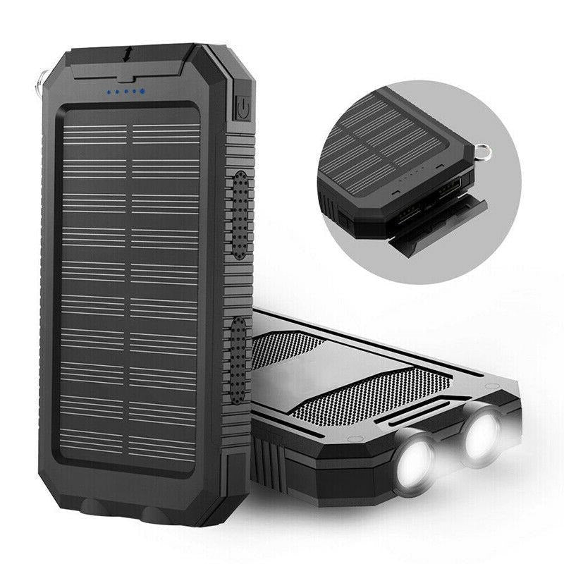 Solar Waterproof Power Bank with LED