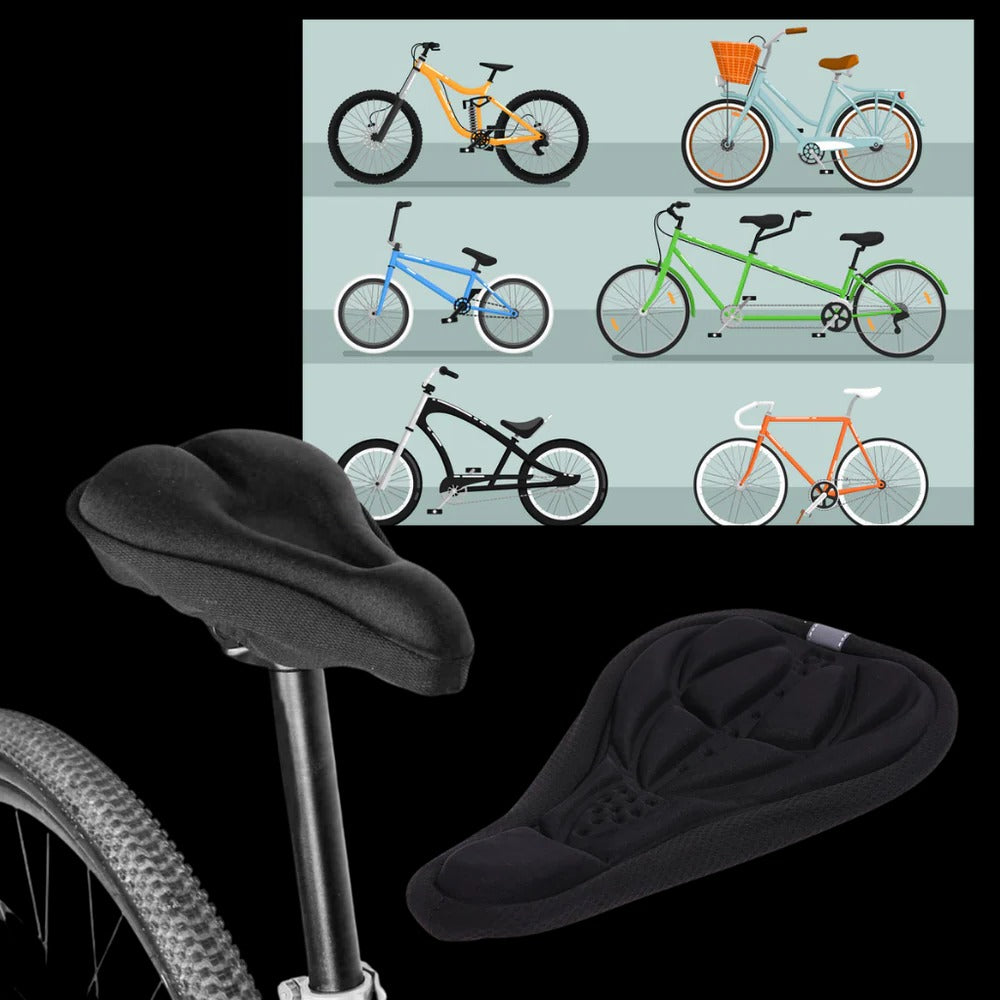 Gel Padded Bike Seat Cushion Cover
