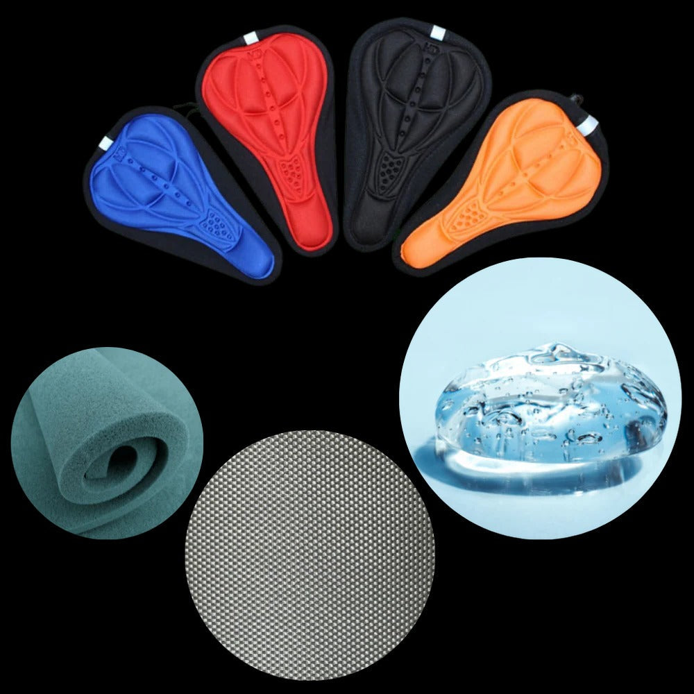 Gel Padded Bike Seat Cushion Cover