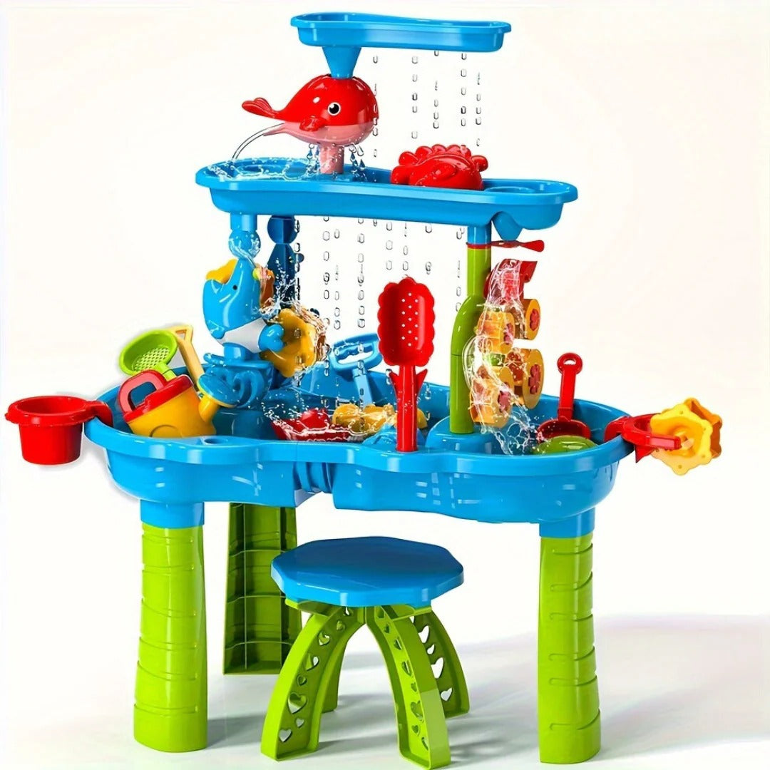 3-in-1 Kids Sand & Water Play Table