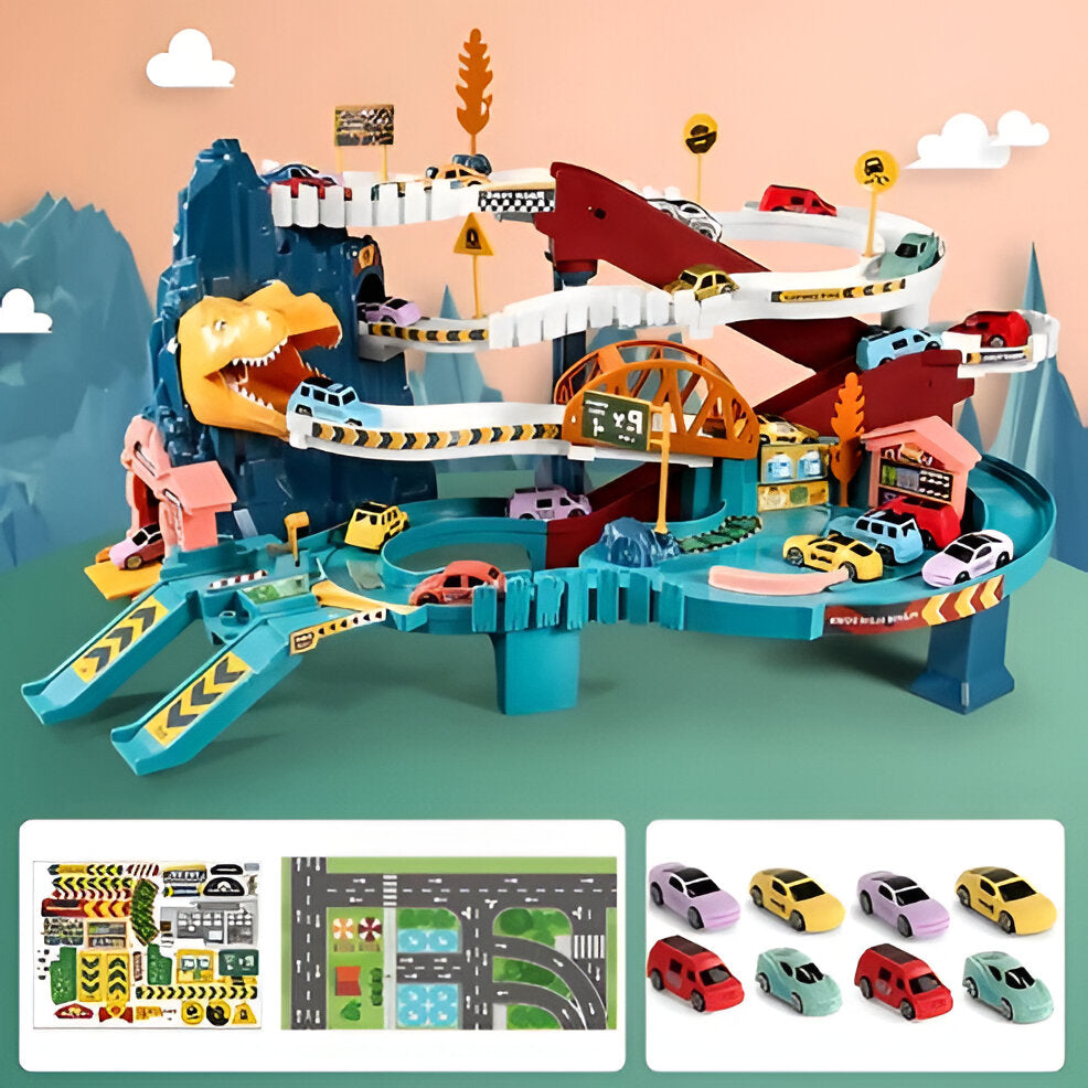 Dinosaur Adventure Race Track Set