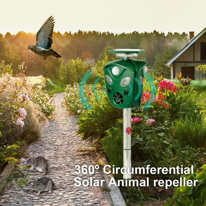 360 Solar Ultrasonic Animal Repeller