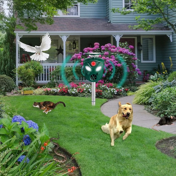360 Solar Ultrasonic Animal Repeller