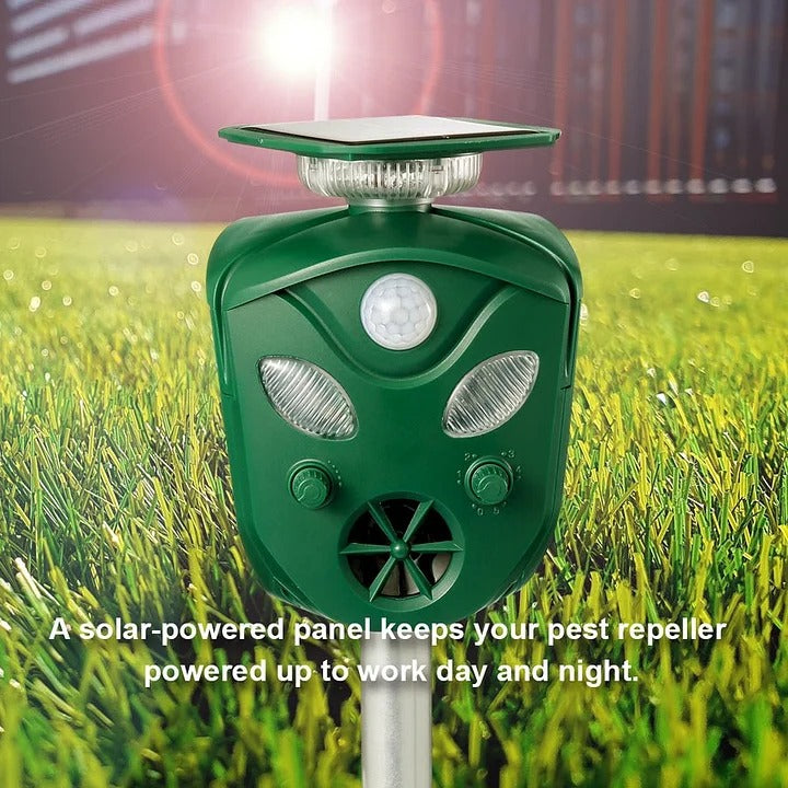 360 Solar Ultrasonic Animal Repeller