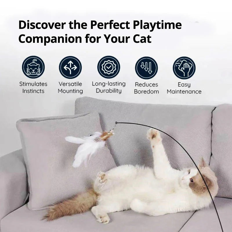 Bird Simulation Interactive Cat Toy Set