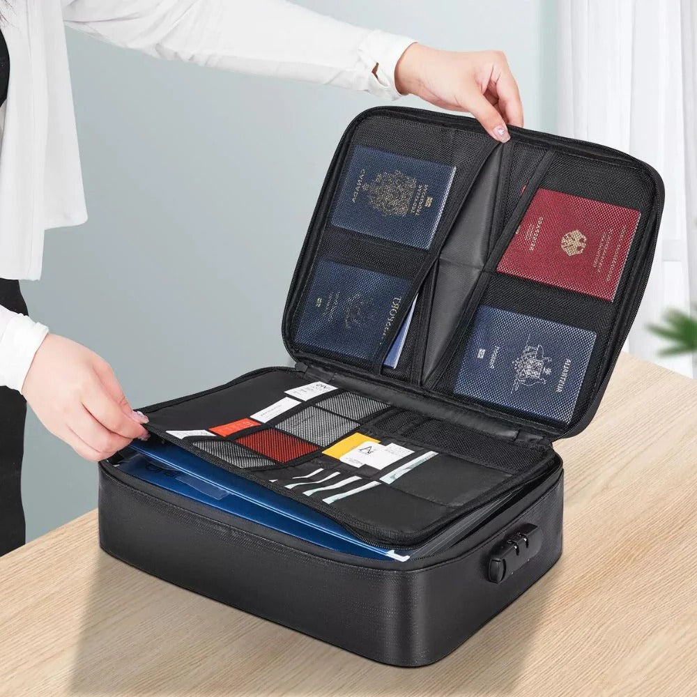 Waterproof Fireproof Document & Cash Safe Bag