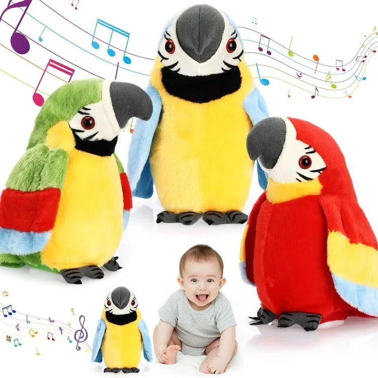 Talking & Musical Parrot Plush Toy