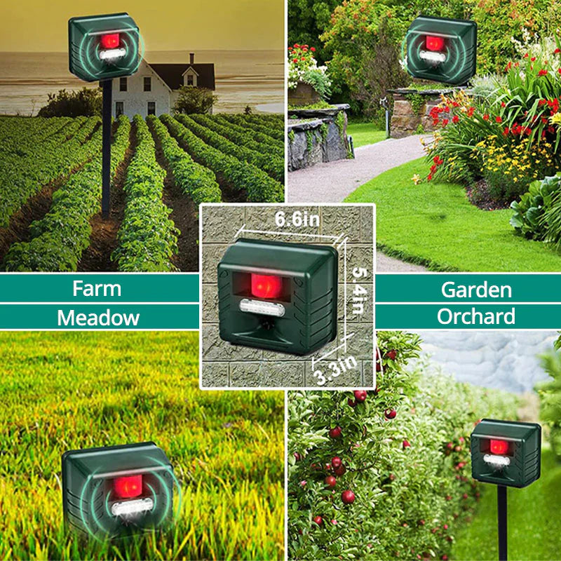 Solar Ultrasonic Woodpecker Repeller