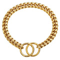 Heavy-Duty Solid Link Dog Collar