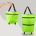 2-in-1 Foldable Shopping Cart Bag with Wheels