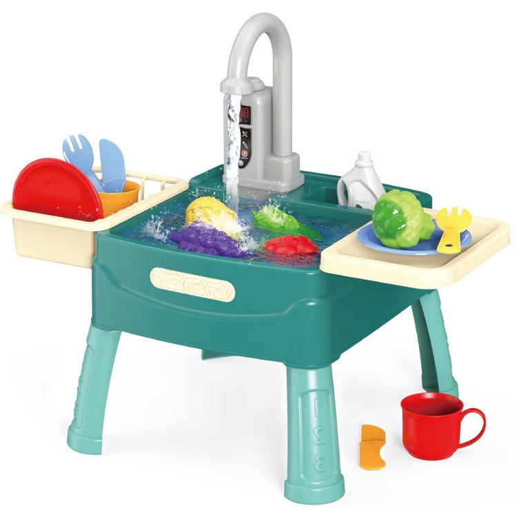 Kids Play Kitchen with Water Feature
