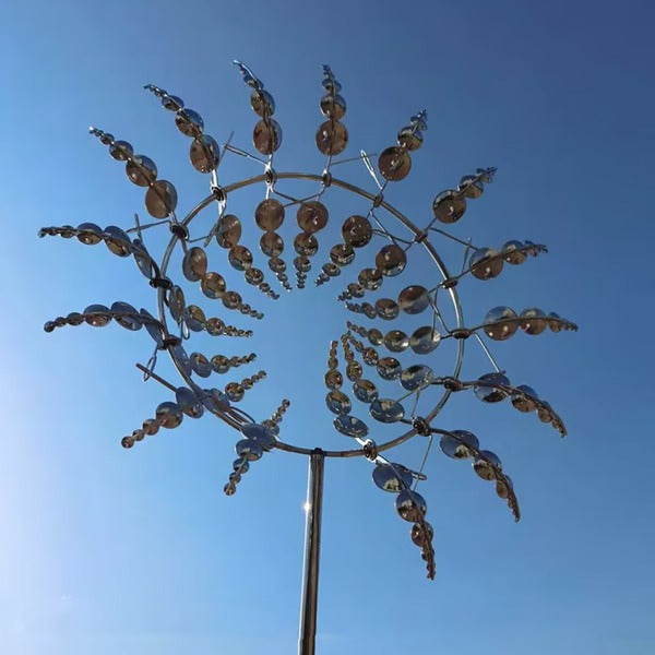 Metal Garden Windmill Dual Motion Spinner