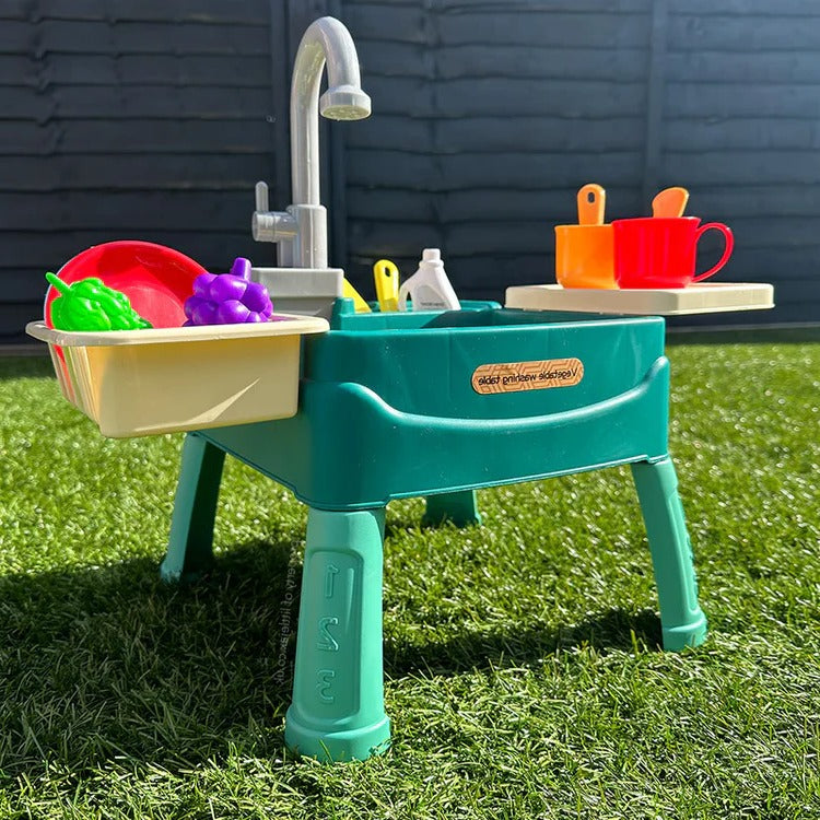 Kids Play Kitchen with Water Feature