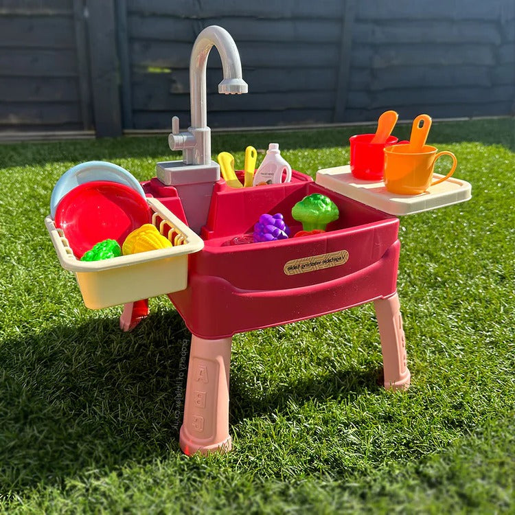 Kids Play Kitchen with Water Feature