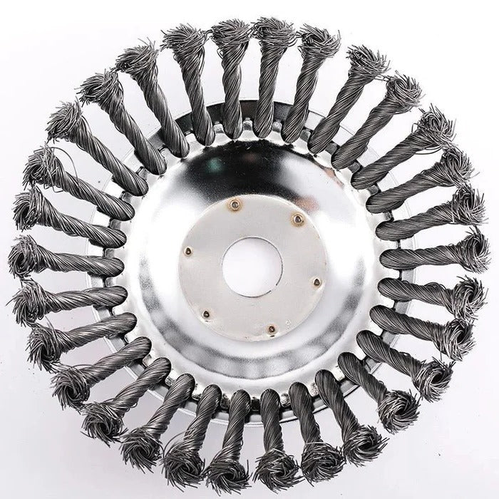 Heavy-Duty Wire Weeding Wheel Brush