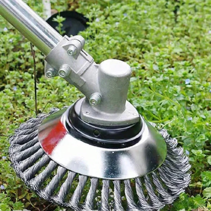 Heavy-Duty Wire Weeding Wheel Brush