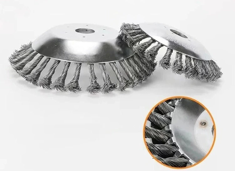 Heavy-Duty Wire Weeding Wheel Brush