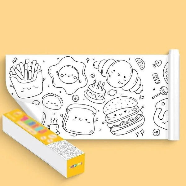 Children's Reusable Wall Drawing Roll
