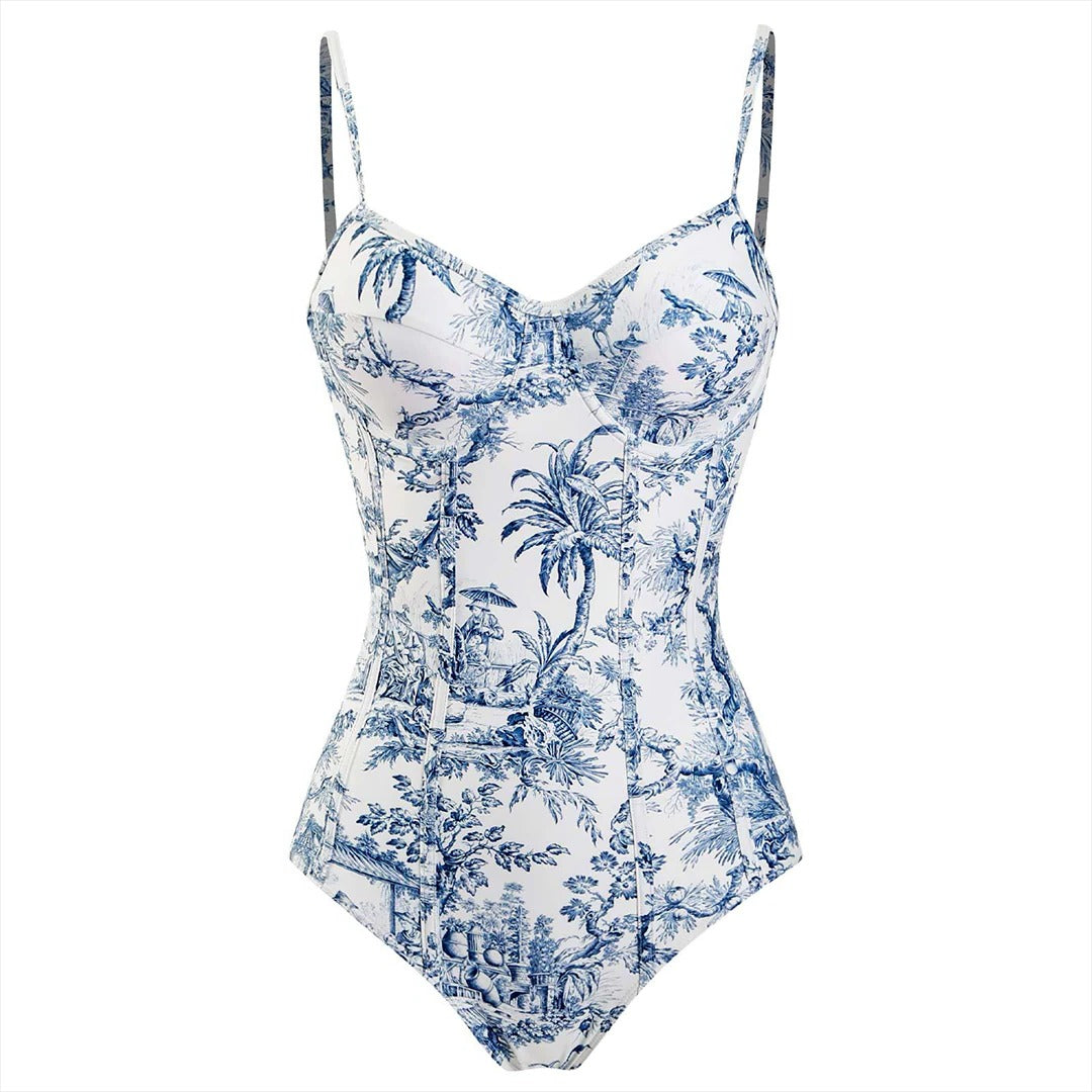 Stylish Swimsuit Set with Matching Wrap