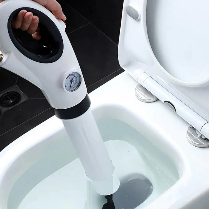 High-Pressure Toilet Plunger & Drain Unblocker