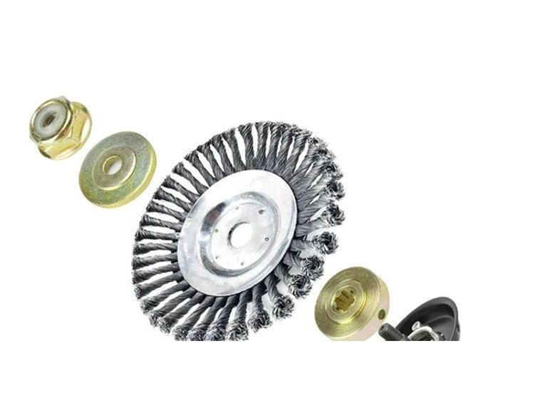 Heavy-Duty Wire Weeding Wheel Brush