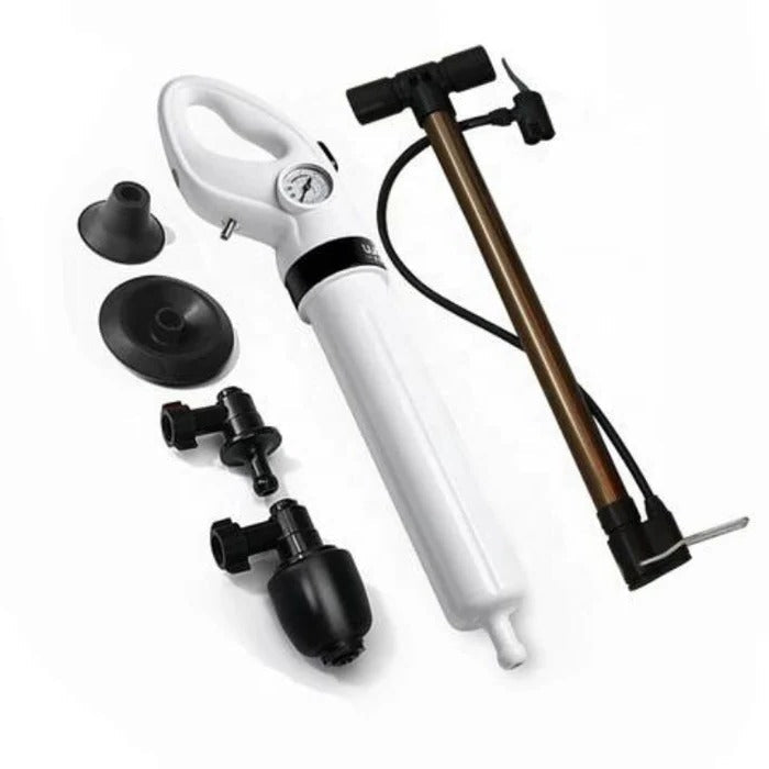 High-Pressure Toilet Plunger & Drain Unblocker