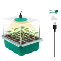 Nursery Pot Seed Starter Tray with Grow Light