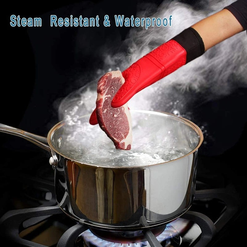 Heat-Resistant Silicone Oven Gloves