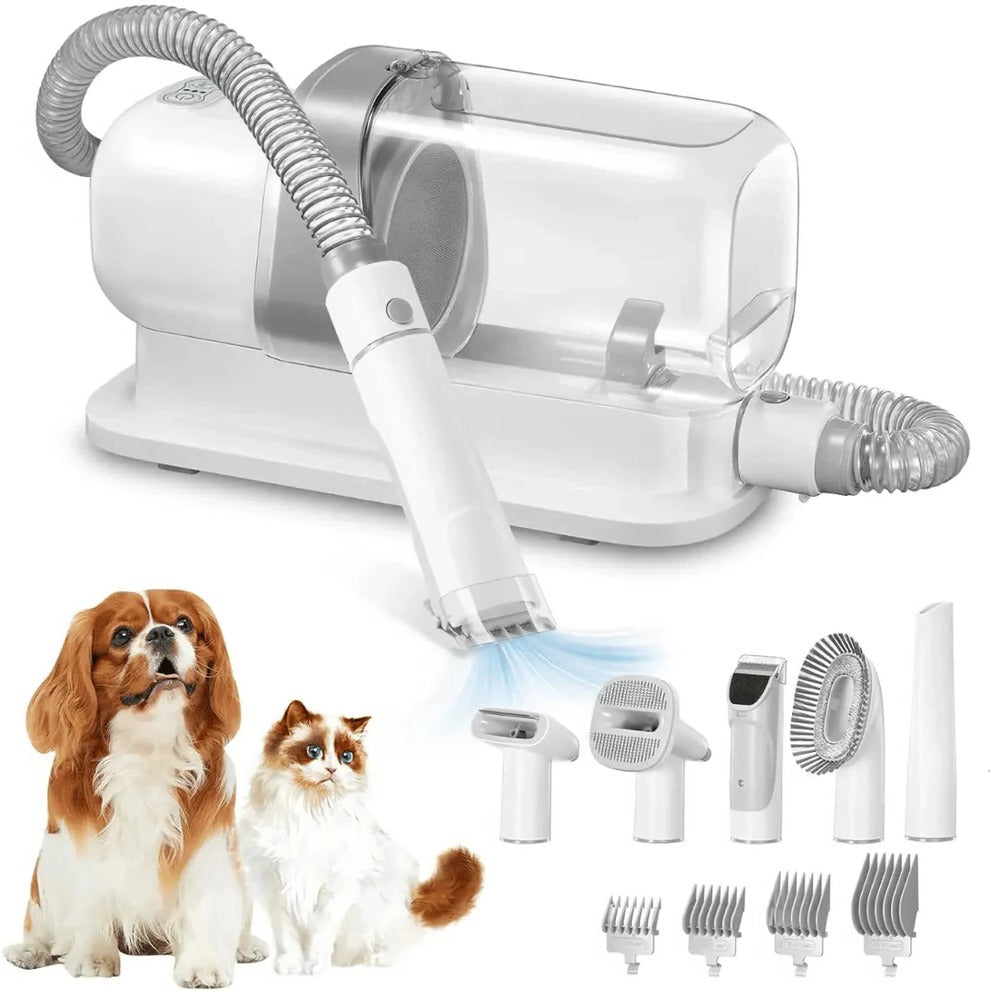 Low-Noise Dog Grooming Vacuum & Clipper Kit