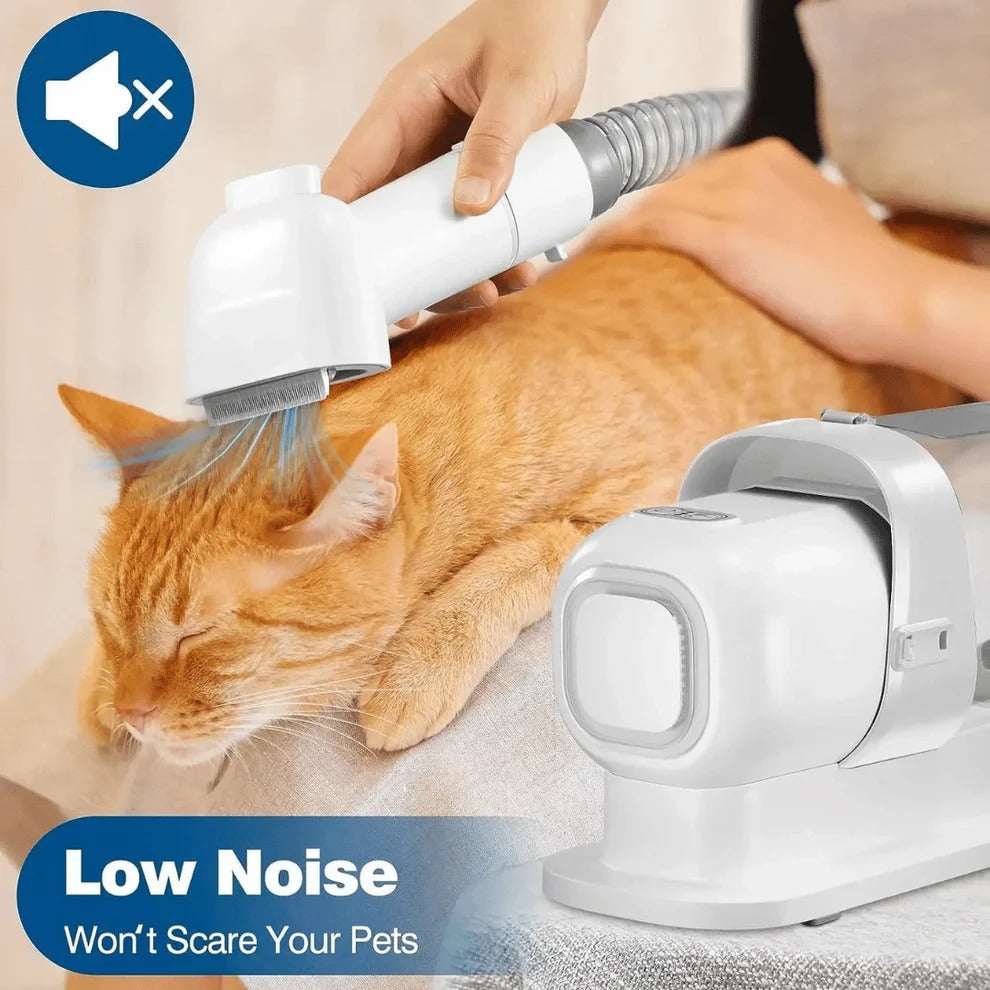 Low-Noise Dog Grooming Vacuum & Clipper Kit