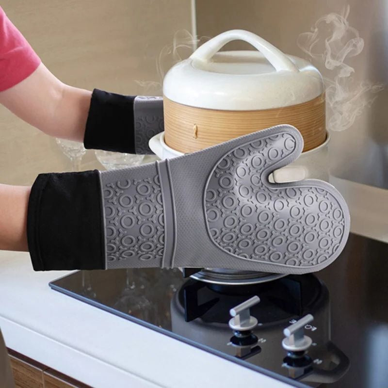 Heat-Resistant Silicone Oven Gloves