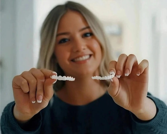 Natural White Snap-On Teeth Veneers
