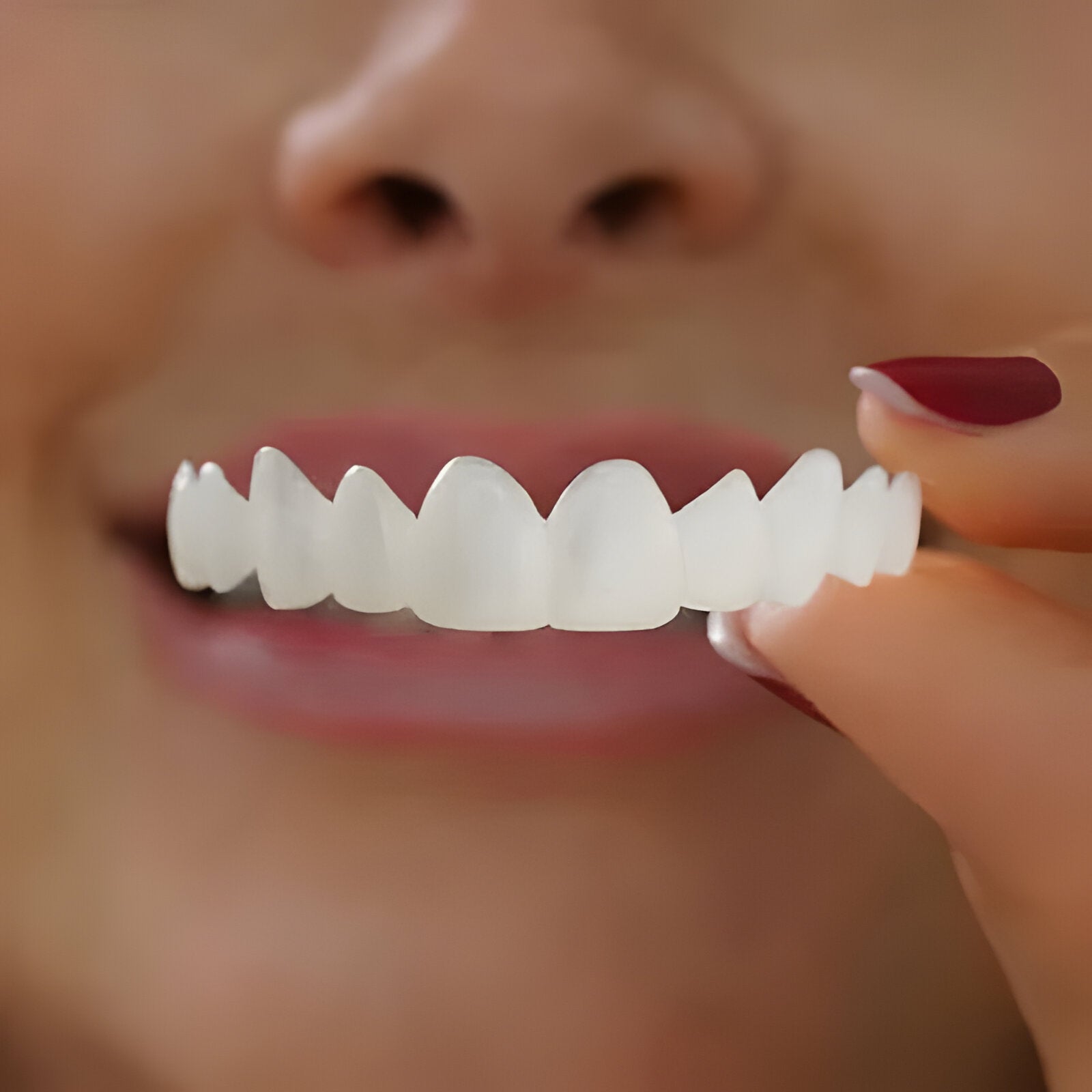 Natural White Snap-On Teeth Veneers