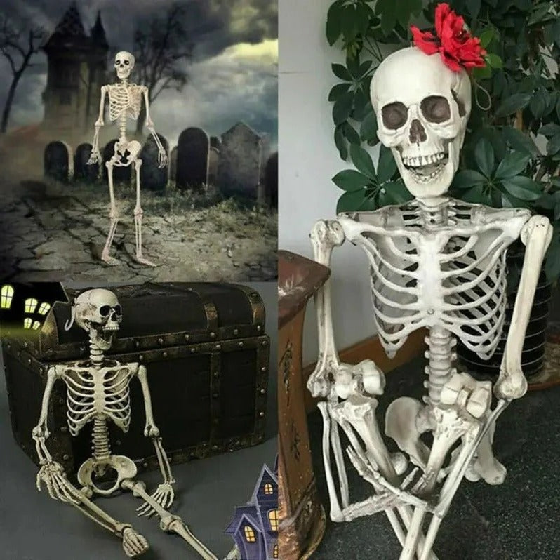 Poseable Halloween Skeleton Decoration