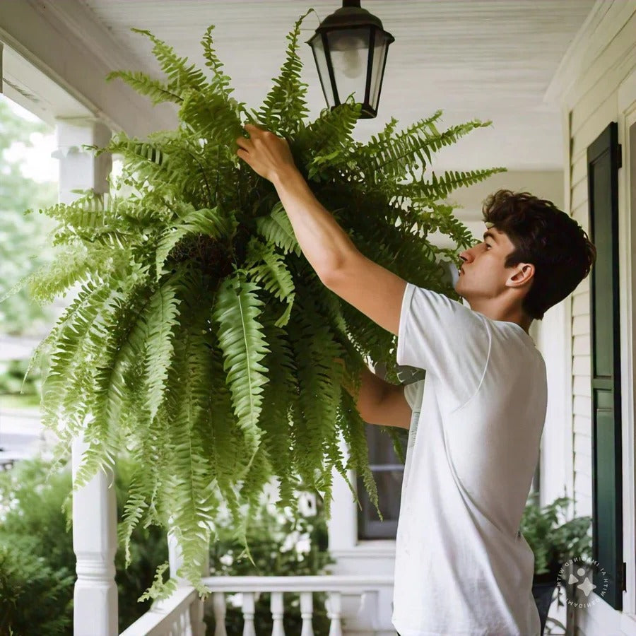 UV-Resistant Artificial Boston Fern
