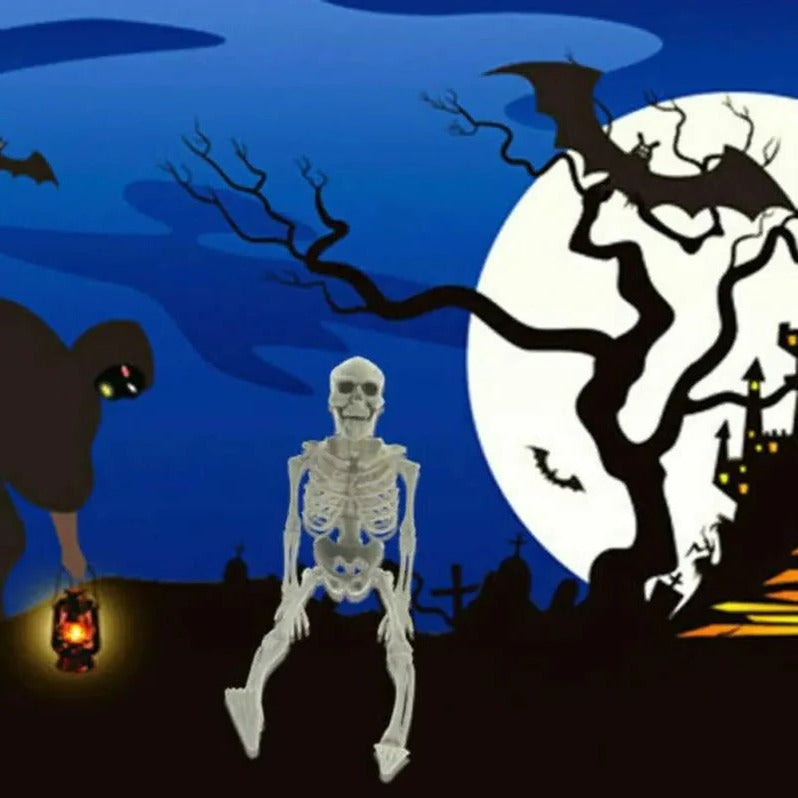 Poseable Halloween Skeleton Decoration