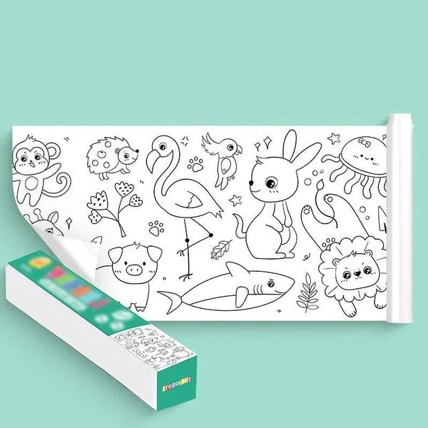 Children's Reusable Wall Drawing Roll