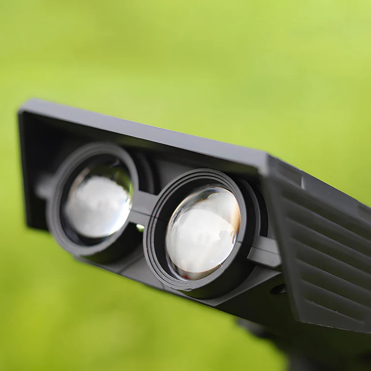 Solar LED Multi-Zoom Spotlight, RGB Waterproof