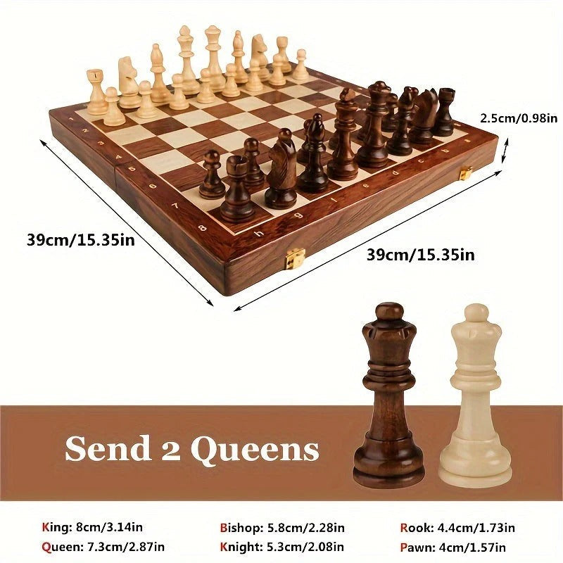 Handcrafted Wooden Chess Set