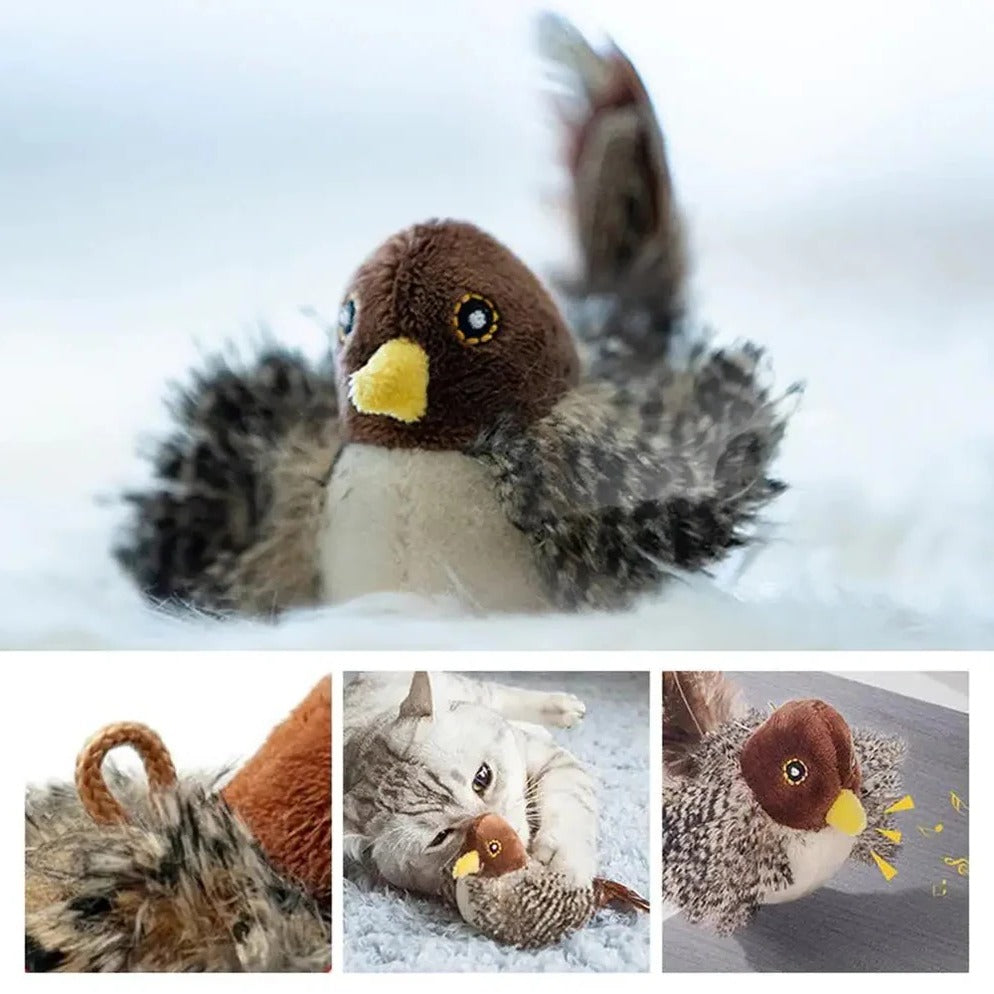Flapping Sound Bird Cat Toy