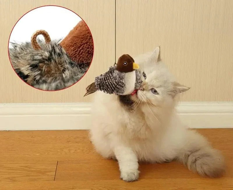 Flapping Sound Bird Cat Toy