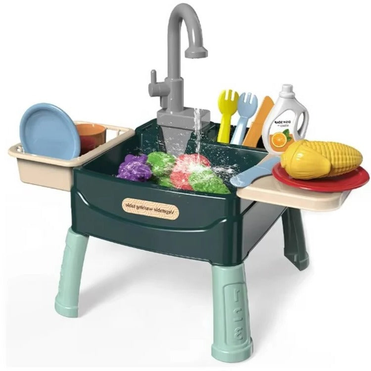 Kids Play Kitchen with Water Feature