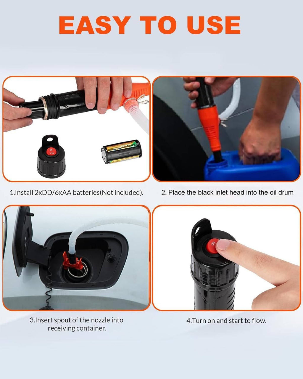 Portable Electric Siphon Transfer Pump